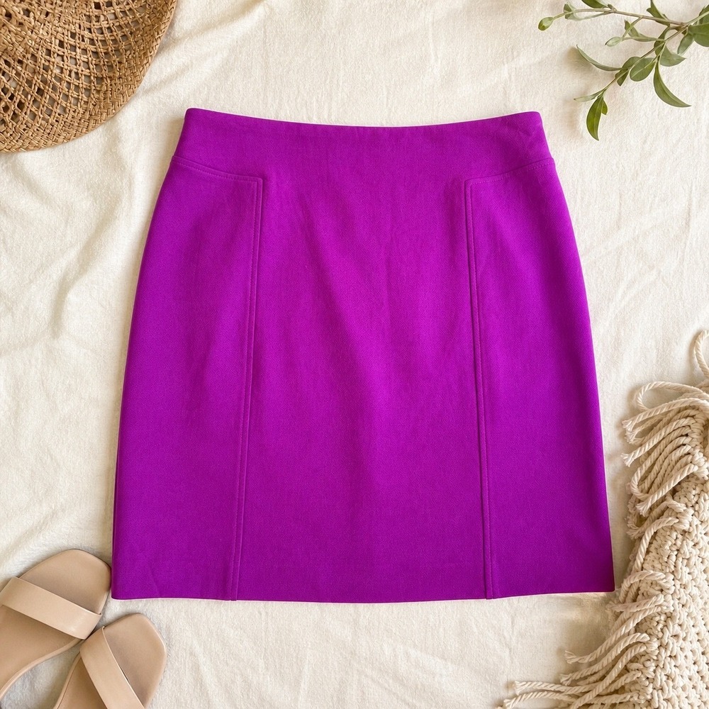 Halogen Magenta Pink Pencil Skirt Womens Size 14 Stretch Lined Office